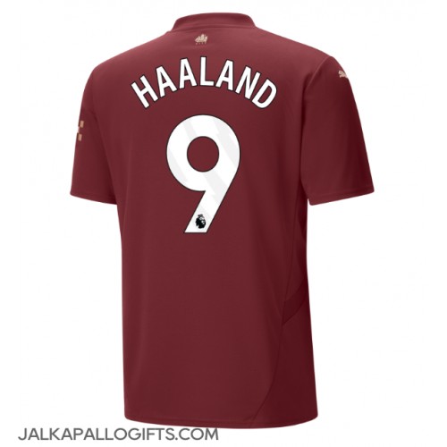 Manchester City Erling Haaland #9 Kolmaspaita 2024-25 Lyhythihainen